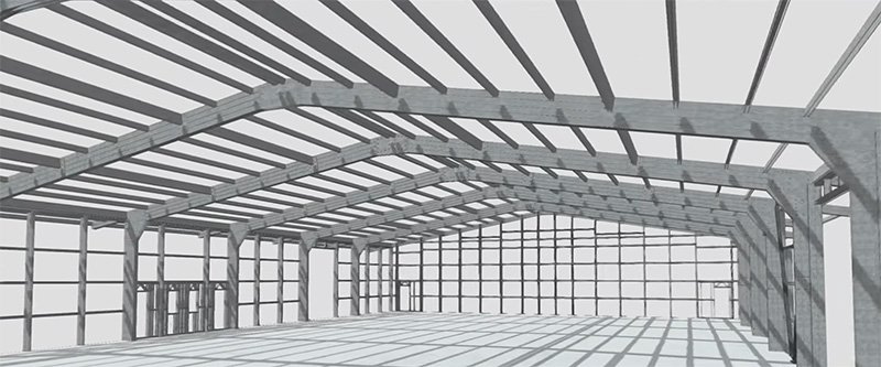 Tokoroa Industrial Building frame